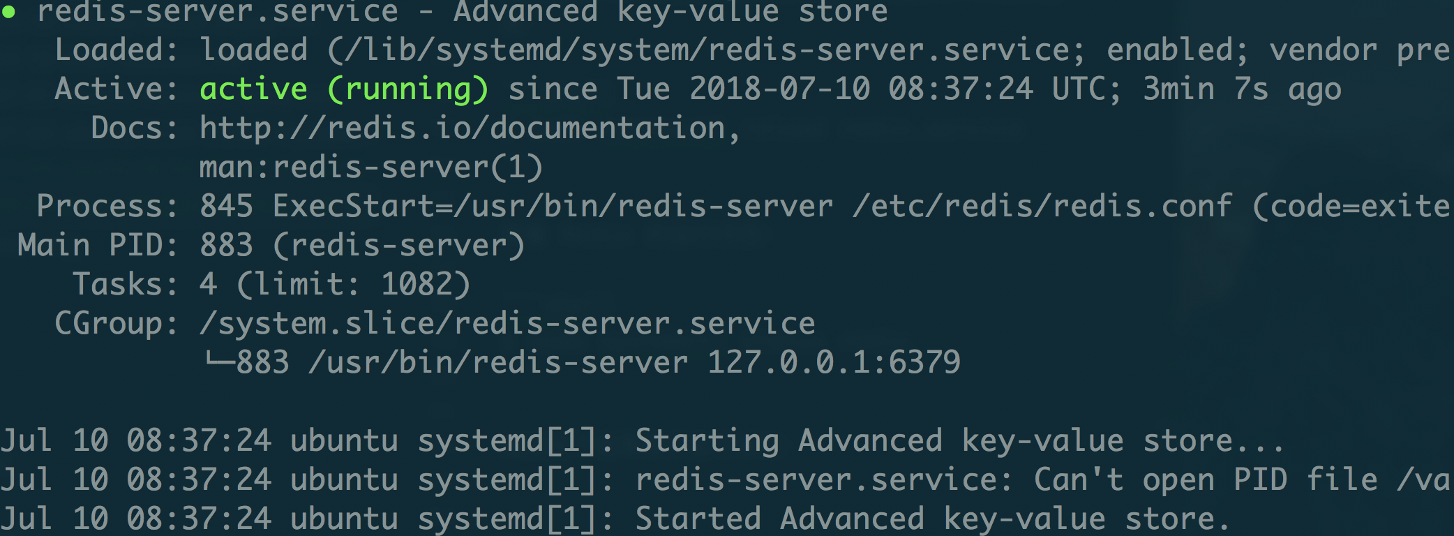 ubuntu 18.04 安装 Redis